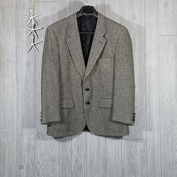 Burberry's Camel Hair Herringbone Jacket Blazer 40 - Picture 7 of 12